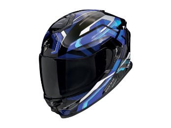 EXO-GT SP Air Augusta Motorrad Helm, Schwarz Grau Blau