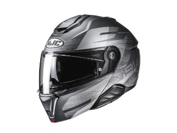 i91 Dusk MC5SF Motorrad Klapphelm Grau Schwarz Matt