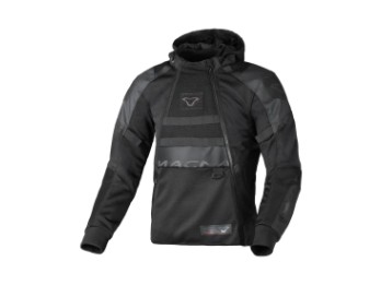 Rebelite Black Sommer Motorrad Jacke Schwarz