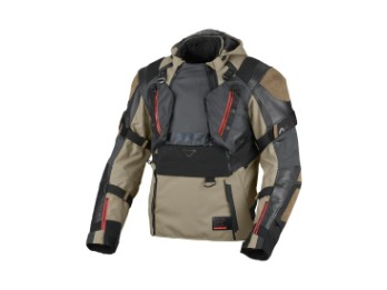 Tryton Taupe Black Anorak Motorrad Jacke Sand Braun Schwarz