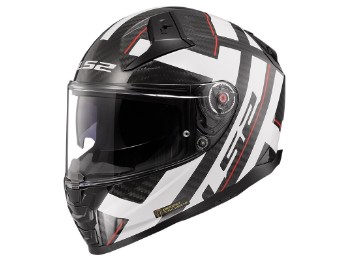 Мотоциклетный шлем FF811 Vector II Carbon Strong с солнцезащитным козырьком
