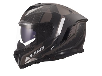Casco da moto FF818 Storm III Sporty Nero Grigio Nero Grigio Opaco