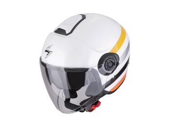 EXO-City II Bee Motorrad Jethelm, Weiß Gelb