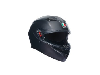 K3 Solid Schwarz Matt E2206 Motorrad Integral Helm 