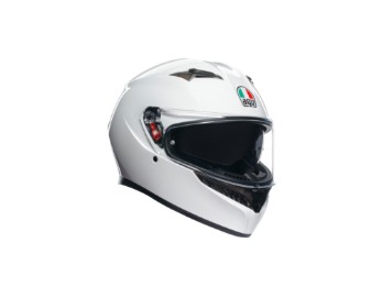 K3 Solid Seta White E2206 Motorrad Integral Helm 