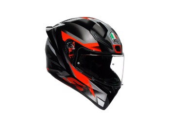 K1 S Fastlap Schwarz Grau Rot sportlicher Motorrad Helm