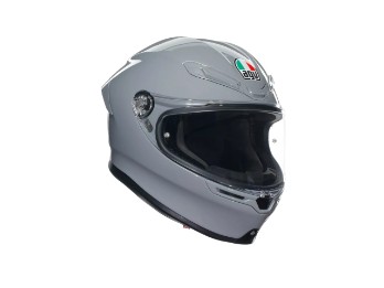 K6 S Solid Nardo Grey E2206 Grau Glanz Integral Motorrad Helm