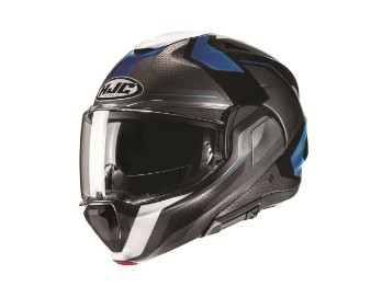 Casco da motocicletta apribile F100 Bios MC2 Grigio Nero Blu Bianco