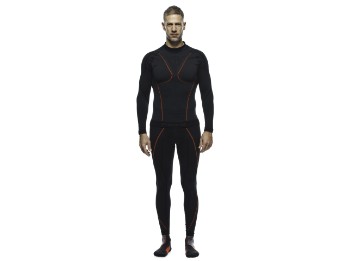 Funktionsunterhemd Dainese Thermo LS Longsleeve black red Funktionswäsche