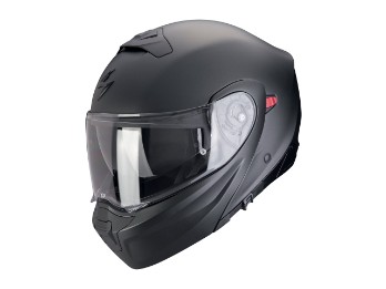 EXO-930 Evo Solid Motorrad Klapphelm Perl Schwarz Matt