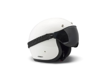 Vizierbril voor vintage en rero helmen, donker getint