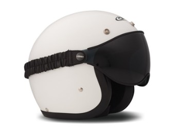Visier Brille Goggle Fume für Vintage & Rero Helme Stark getönt