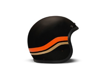 Винтажный мотоциклетный шлем Jet Matt Black Sunset