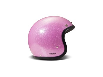 Винтажный реактивный шлем с розовым блеском