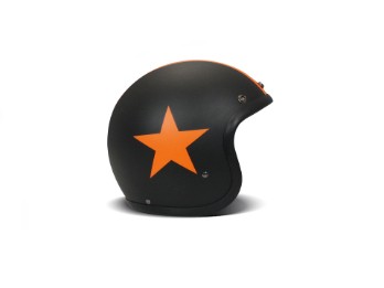 Винтажный реактивный шлем Мотоциклетный шлем Star Orange