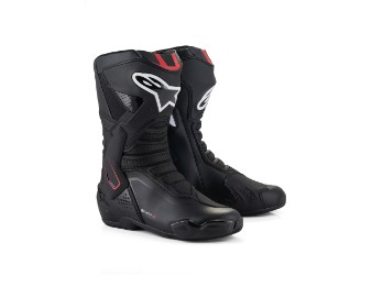 SMX-6 V3 sportliche Motorradstiefel Schwarz Weiß Rot