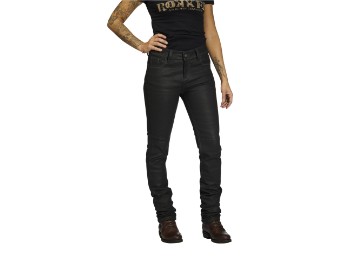 Rokkertech Lady Black Damen Motorrad Jeans