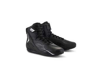 Faster 4 Herren Motorrad Schuhe Schwarz