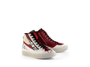 Stella Stated Flair Motorrad Schuhe Weiß Rio-Rot