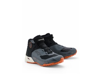 CR-X DryStar wasserdichte Motorradschuhe D. Grau Schwarz Rot