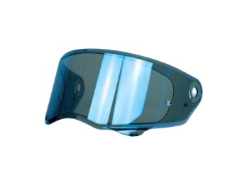 HJ-41 vizier geschikt voor HJC V10 helmen, blauw gespiegeld