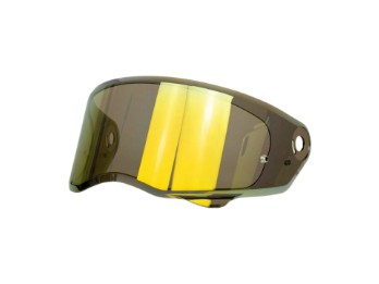HJ-41 vizier geschikt voor HJC V10 helmen, goud gespiegeld