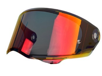 HJ-41 vizier geschikt voor HJC V10 helmen, rood gespiegeld