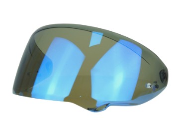 HJ-48 blauw vizier, geschikt voor HJC RPHA 72 helmen, blauw spiegelend.