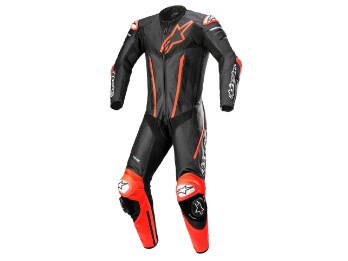Сплошной кожаный мотоциклетный костюм Fusion