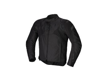 T-Jaws V4 wasserdichte Motorrad Jacke Schwarz Schwarz