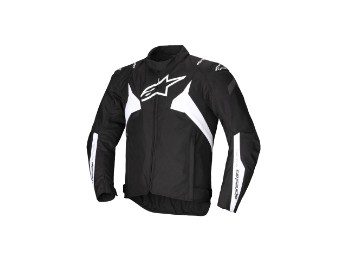 T-Jaws V4 wasserdichte Motorrad Jacke Schwarz Weiß