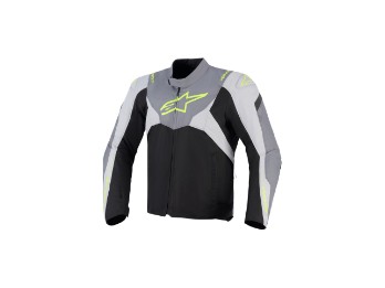 T-Jaws V4 wasserdichte Motorrad Jacke Schwarz Grau Gelb