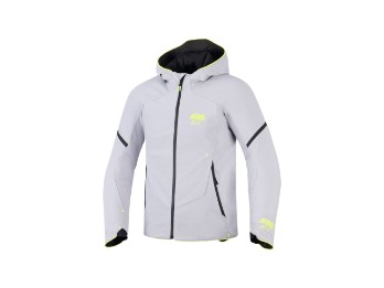 Aeroshell WP Motorrad Jacke Grau Fluo-Gelb