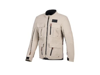 Borrego Drystar Motorrad Jacke Warm Grey