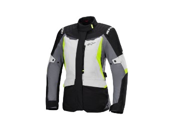 Stella ST-1 WP Damen Textil Motorradjacke Grau Gelb Schwarz