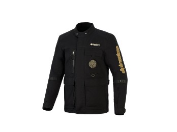 Dice Black Herren Motorrad Jacke Schwarz