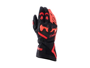 SP-9 Sport motorhandschoenen zwart fluorescerend rood