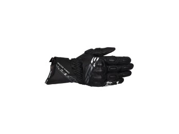 SP-3 Zwarte leren motorhandschoenen
