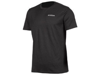 Maglietta intima a maniche corte in lana merino Teton nera
