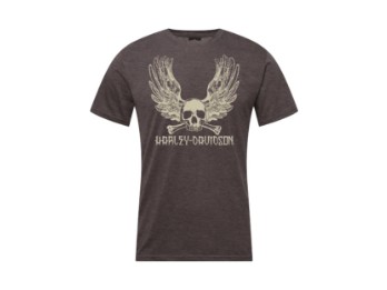 Punk Herren T-Shirt Dunkelgrau
