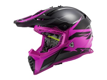 MX437 Evo Roar Matt Purple Cross Helm