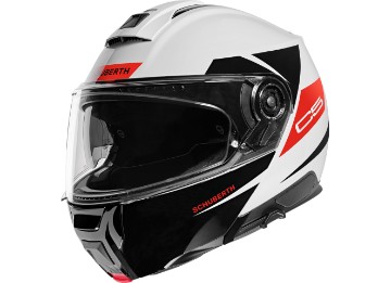 Мотоциклетный шлем C5 Eclipse Red с откидным верхом