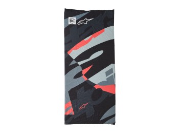 Buff Mogress Neck Tube Halswärmer Schlauch Halstuch Schwarz Camo Fluo-Rot