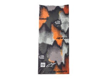 Buff Nazca Neck Tube Halswärmer Schlauch Halstuch Grau Camo Fluo-Orange