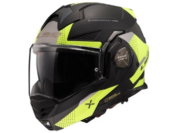 FF901 Advant X Oblivion Matt Black HV Желтый мотоциклетный шлем
