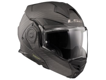 Klapphelm LS2 FF901 Advant X Carbon Solid Matt Schwarz