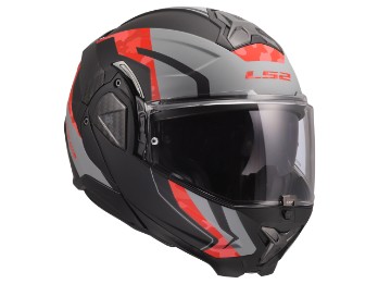 FF910 Advant II Glide Black Red Grey Motorrad Helm