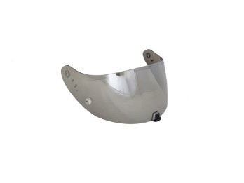 KDF-16-1 Zilveren Spiegelvizier voor EXO-R1, EXO-520, EXO-1400, EXO-391 Helmen, Zilver Gespiegeld