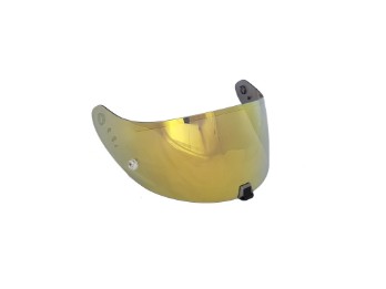 KDF-16-1 Goudkleurig Spiegelvizier voor EXO-R1, EXO-520, EXO-1400, EXO-391 Helmen, Goudkleurig Spiegelend