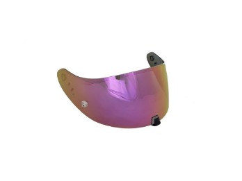 KDF-16-1 Paars Spiegelvizier voor EXO-R1, EXO-520, EXO-1400, EXO-391 Helmen, Violet Gespiegeld